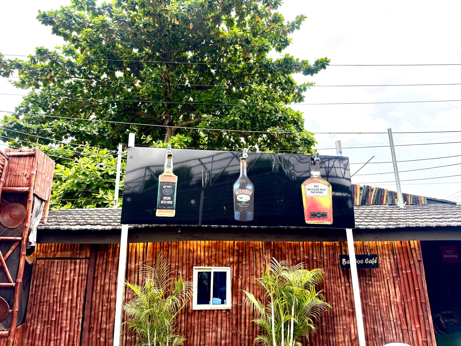 Bamboo Cafe signage at Kulture Yard